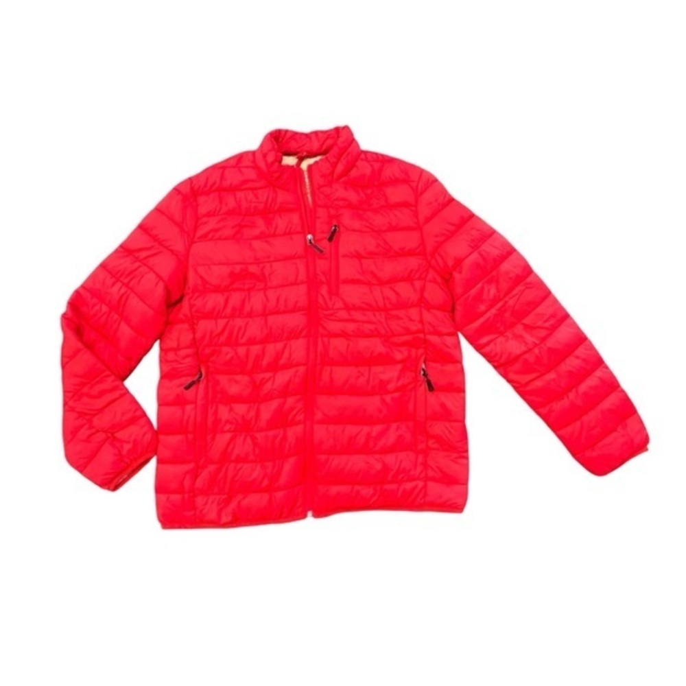 Club Room Mens Packable Quilted Puffer Jacket Red Size Large NWT Water Resistant